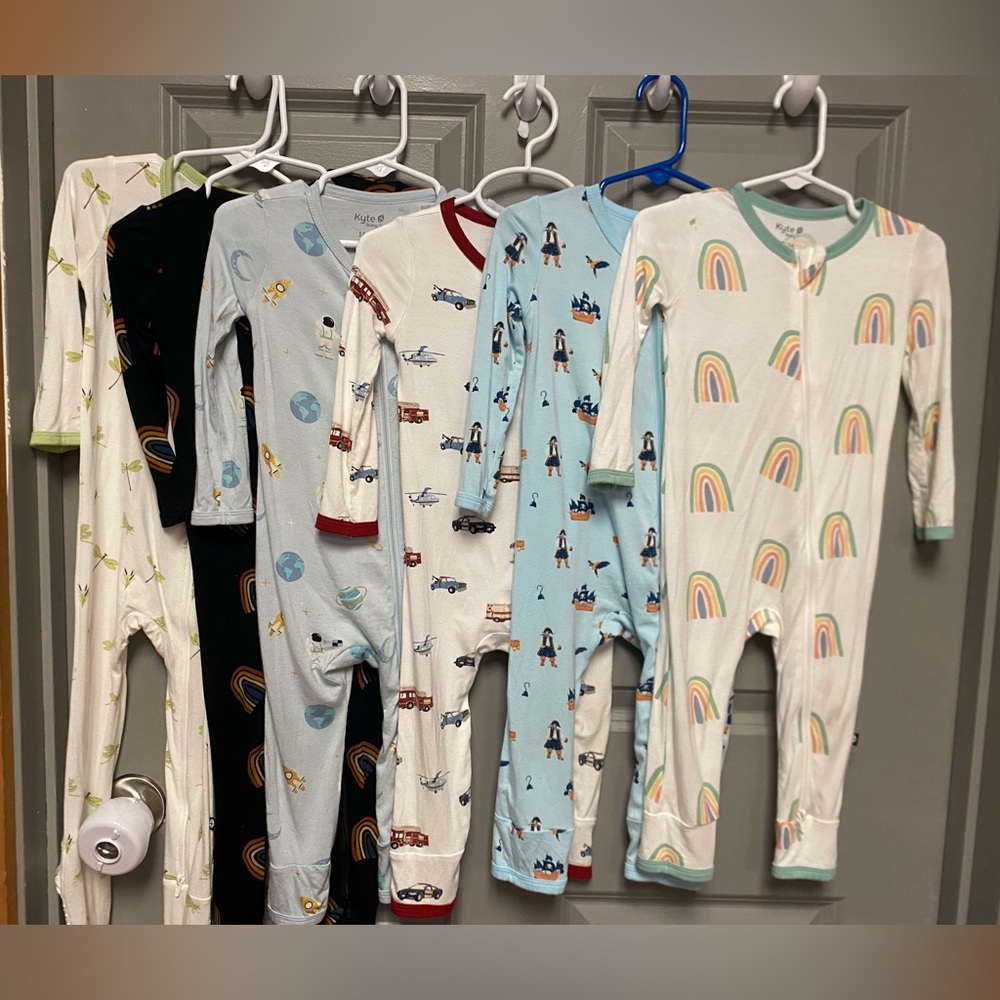 Kyte Baby Bamboo Zip Footie/Romper Bundle - Size 18-24M